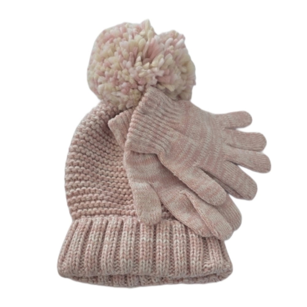 B2G1F- Sparkle Toddler Girl Hat and Gloves Set